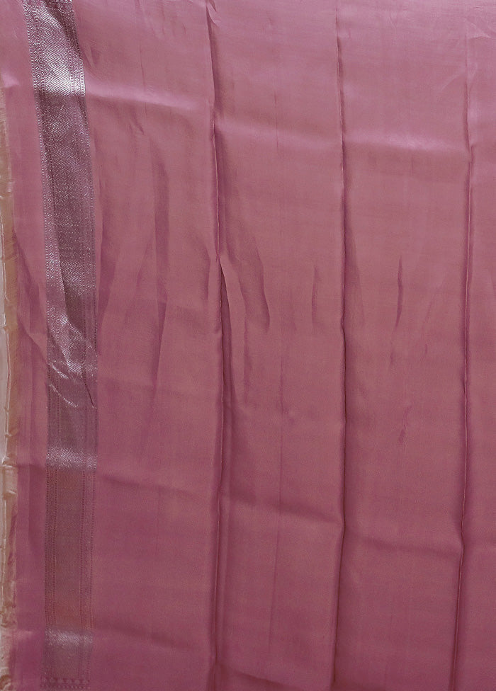 Multicolor Handloom Pure Organza Saree With Blouse Piece