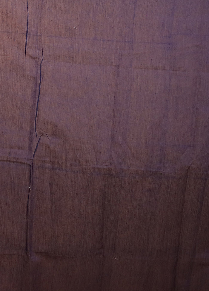Blue Kora Silk Saree With Blouse Piece