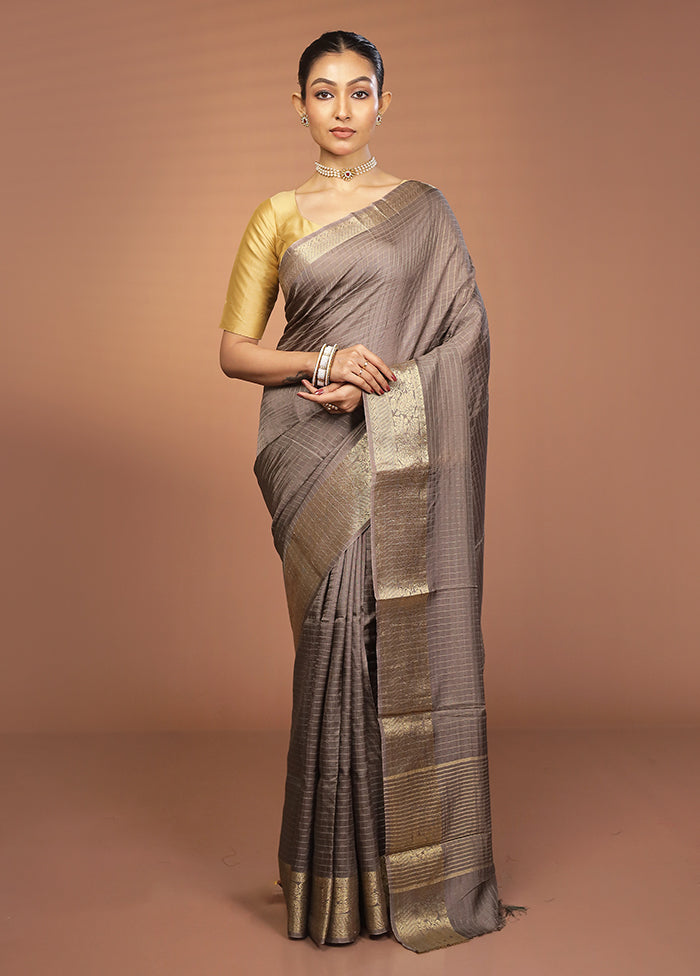 Multicolor Chiffon Silk Saree With Blouse Piece