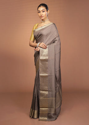 Multicolor Chiffon Silk Saree With Blouse Piece