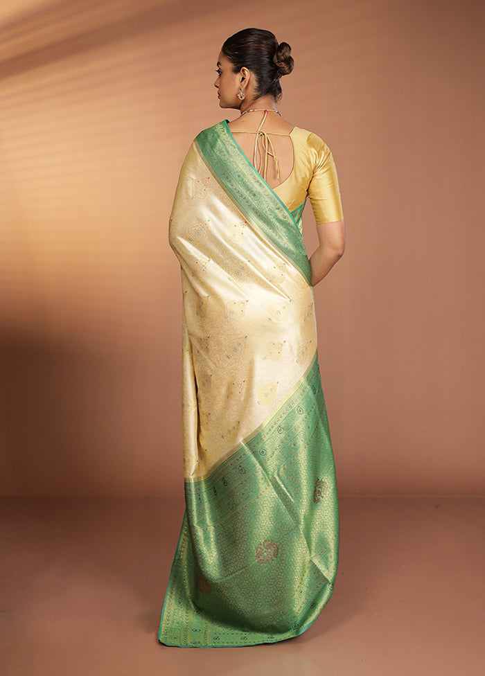 Multicolor Dupion Silk Saree With Blouse Piece