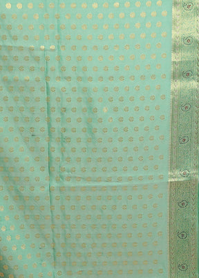 Multicolor Dupion Silk Saree With Blouse Piece