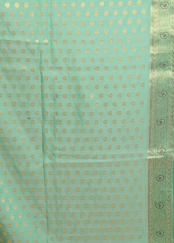 Multicolor Dupion Silk Saree With Blouse Piece