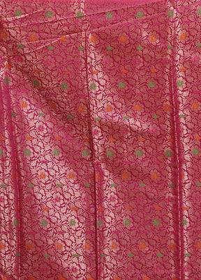 Blue Dupion Silk Saree With Blouse Piece