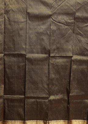 Black Kanjivaram Silk Saree With Blouse Piece