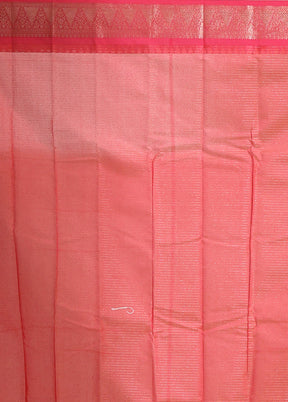 Yellow Cotton Saree With Blouse Piece