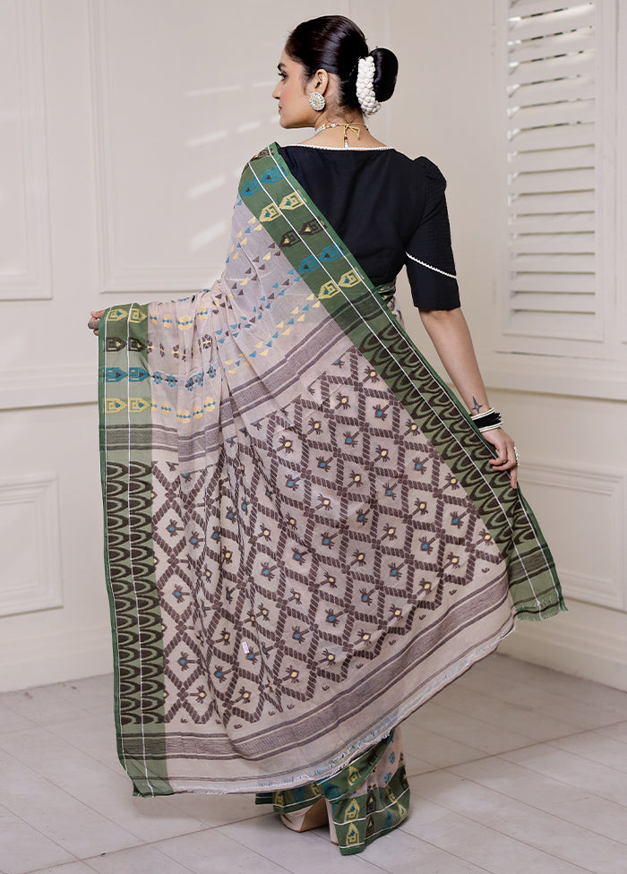 Pink Cotton Saree With Blouse Piece