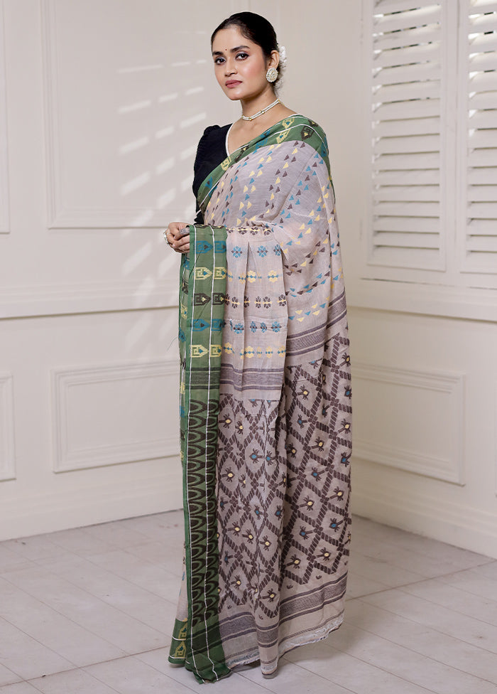 Pink Cotton Saree With Blouse Piece