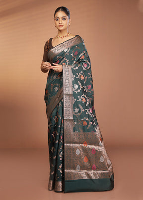 Purple Dupion Silk Saree With Blouse Piece