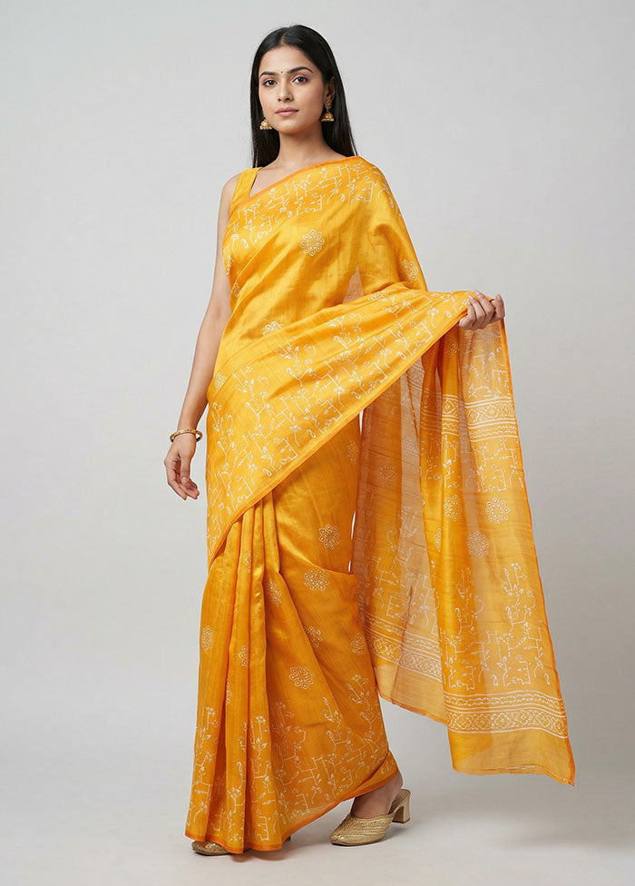 Multicolor Bishnupuri Silk Saree With Blouse Piece