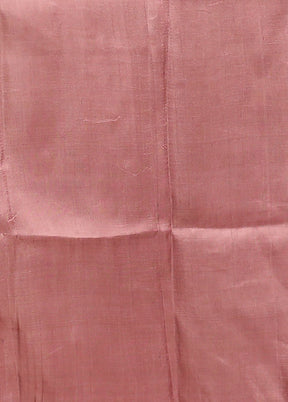 Pink Printed Pure Silk Saree Without Blouse Piece