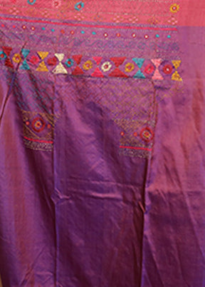 Green Handloom Printed Pure Silk Saree Without Blouse Piece