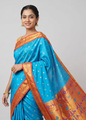 Green Kanjivaram Silk Saree With Blouse Piece