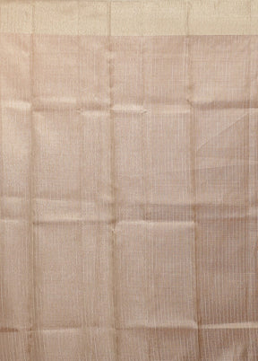 Pink Kora Silk Saree With Blouse Piece