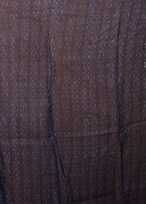 Blue Chanderi Silk Saree With Blouse Piece