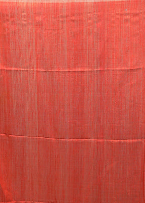 Pink Handloom Matka Pure Silk Saree With Blouse Piece