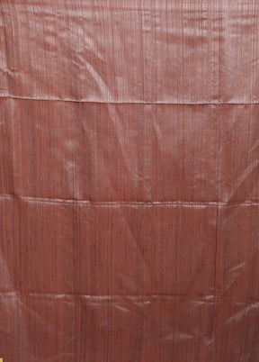 Pink Handloom Matka Pure Silk Saree With Blouse Piece