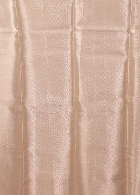 Cream Organza Saree With Blouse Piece