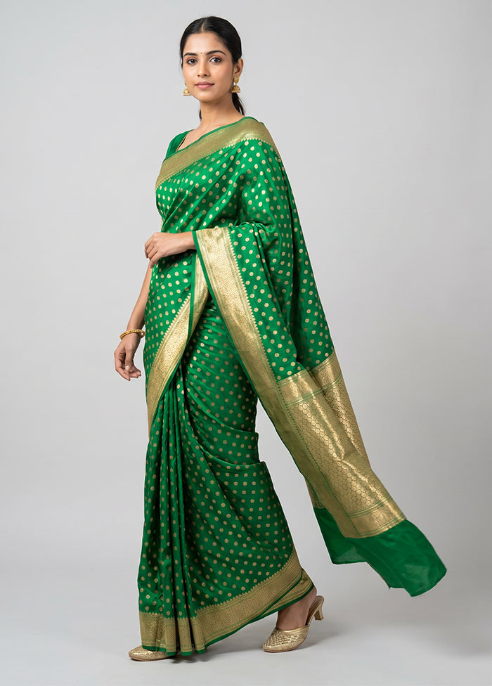 Pink Handloom Katan Pure Silk Saree With Blouse Piece