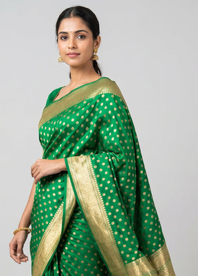 Pink Handloom Katan Pure Silk Saree With Blouse Piece