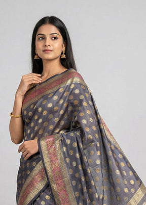 Blue Pure Cotton Saree With Blouse Piece