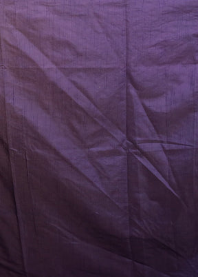 Blue Dupion Silk Saree With Blouse Piece