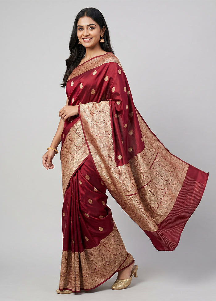 Green Handloom Katan Pure Silk Saree With Blouse Piece