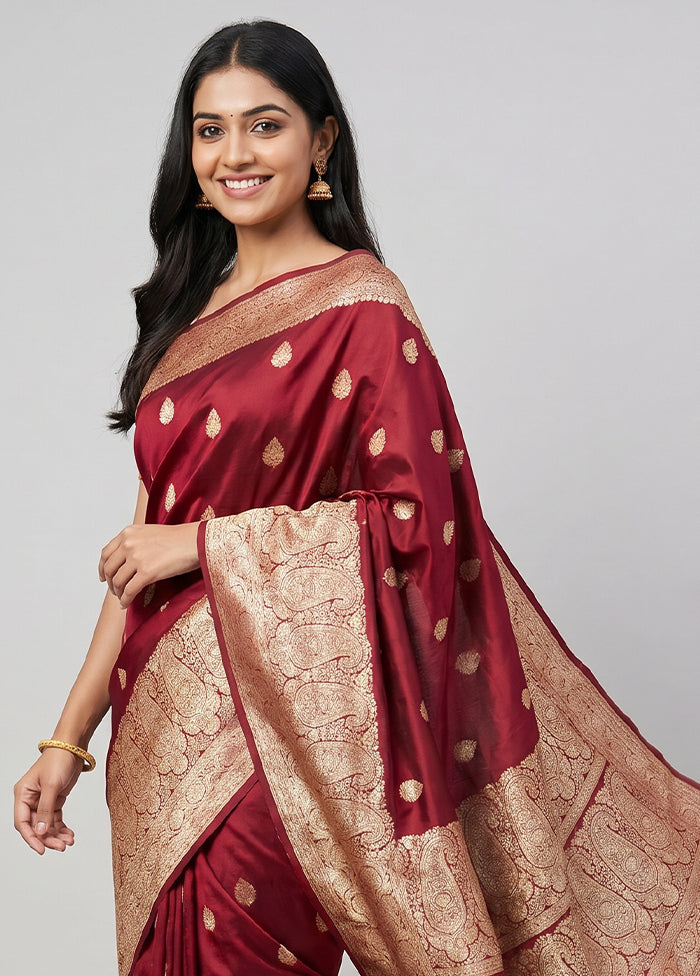 Green Handloom Katan Pure Silk Saree With Blouse Piece