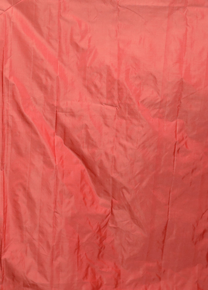Red Kanjivaram Silk Saree With Blouse Piece