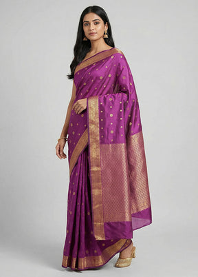 Green Kanjivaram Silk Saree With Blouse Piece