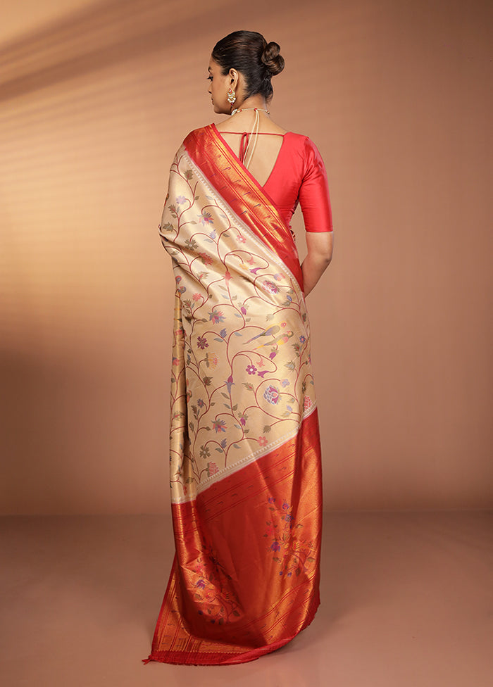 Pink Dupion Silk Saree With Blouse Piece