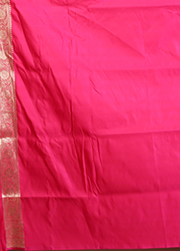 Blue Banarasi Silk Saree With Blouse Piece