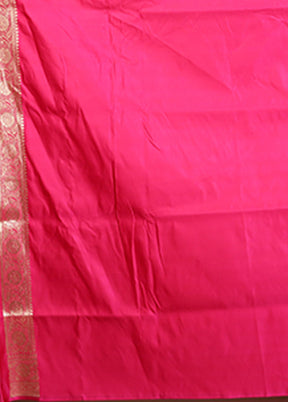 Blue Banarasi Silk Saree With Blouse Piece