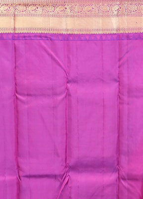 Green Handloom Kanchipuram Pure Silk Saree With Blouse Piece