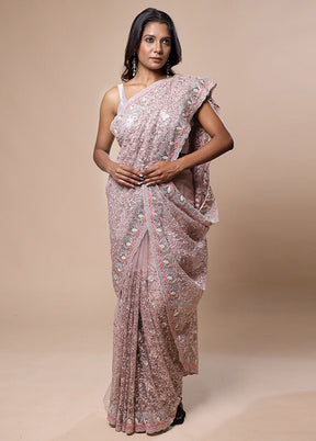Pink Pure Handloom Silk Saree With Blouse Piece