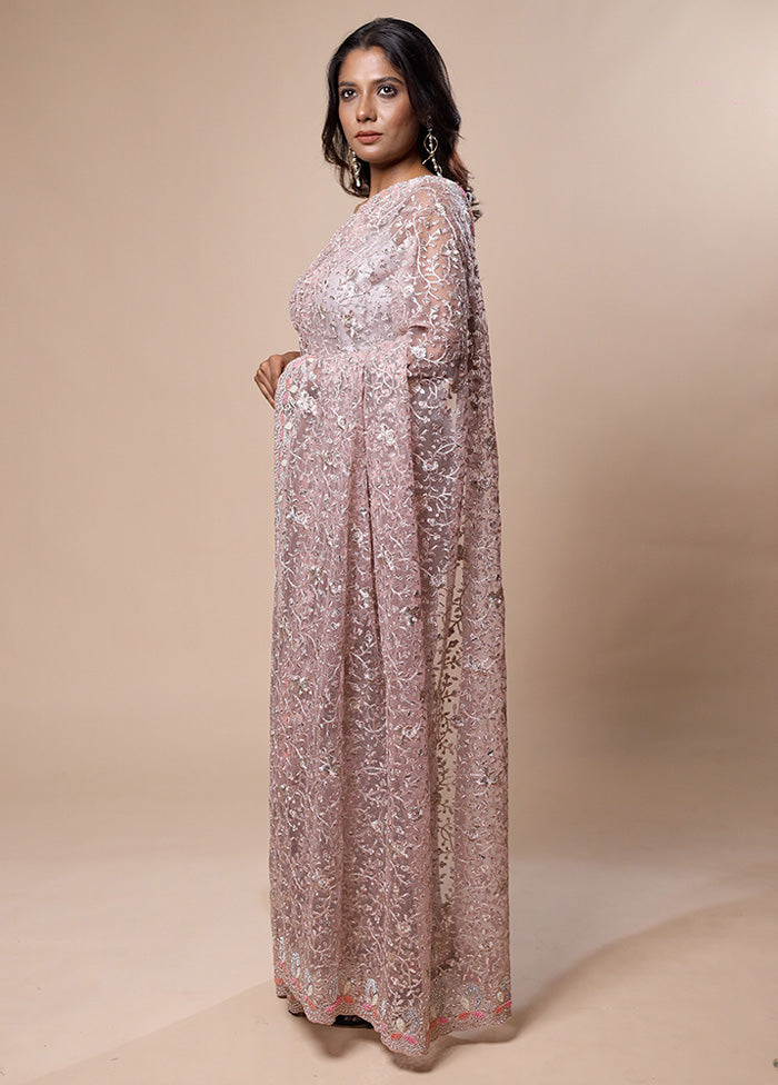 Pink Pure Handloom Silk Saree With Blouse Piece