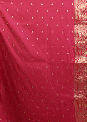 Green Dupion Silk Saree With Blouse Piece