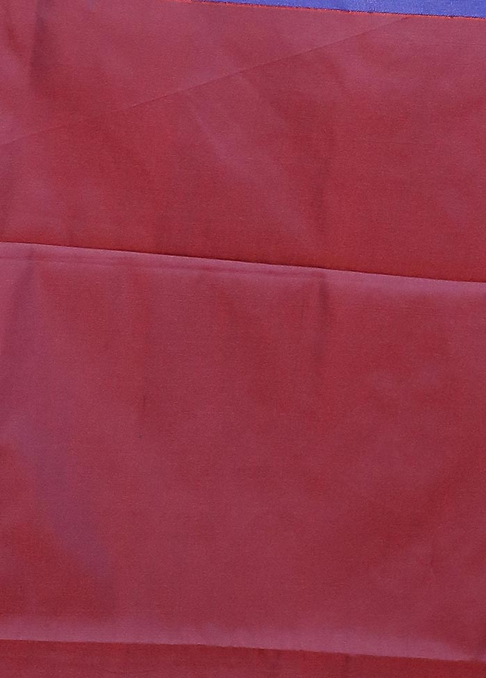 Orange Kanjivaram Silk Saree With Blouse Piece