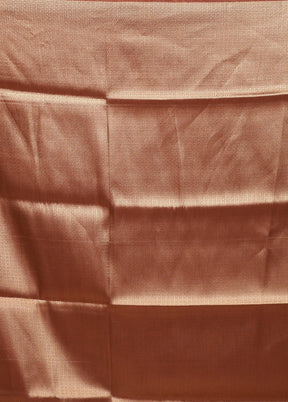 Rust Uppada Silk Saree With Blouse Piece
