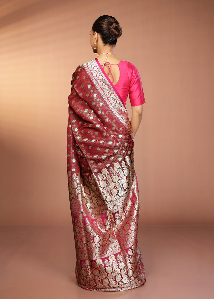 Green Handloom Tanchoi Pure Silk Saree With Blouse Piece
