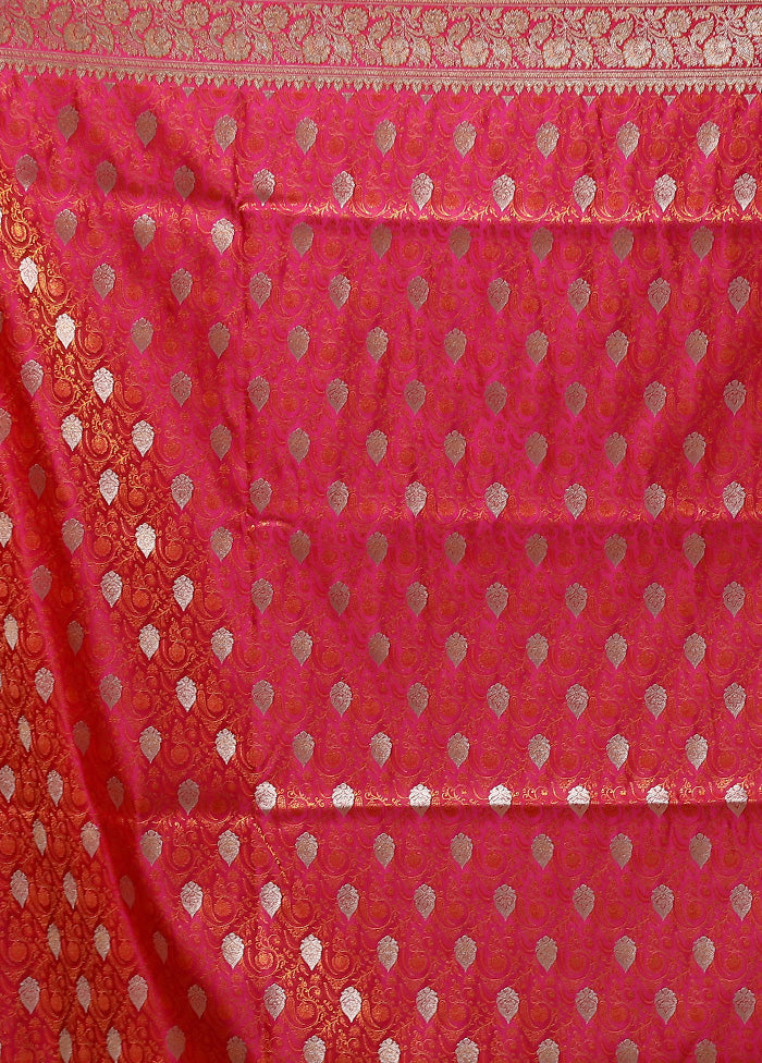 Brown Handloom Tanchoi Pure Silk Saree With Blouse Piece