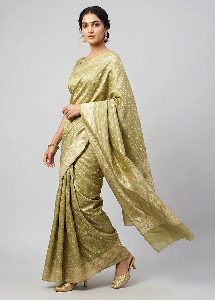 Multicolor Tissue Silk Saree With Blouse Piece