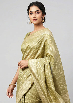Multicolor Tissue Silk Saree With Blouse Piece