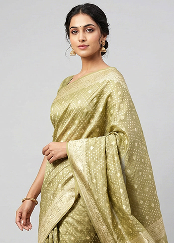 Multicolor Tissue Silk Saree With Blouse Piece