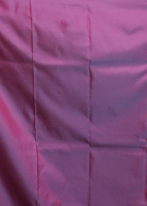 Blue Dupion Silk Saree With Blouse Piece
