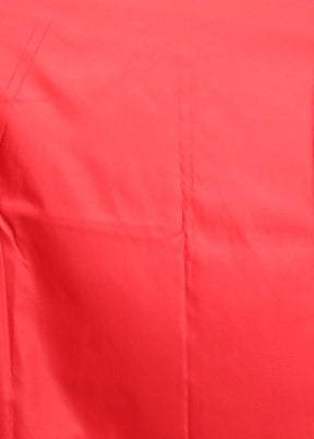 Maroon Dupion Silk Saree With Blouse Piece