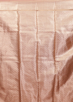 Pink Tissue Silk Saree With Blouse Piece
