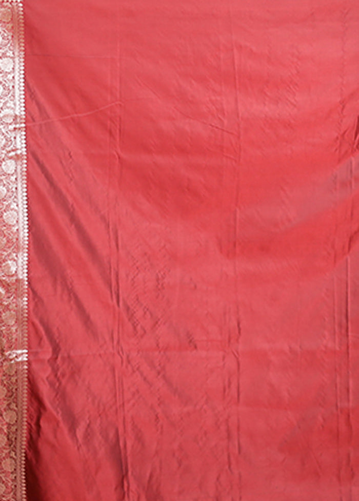 Maroon Katan Silk Saree With Blouse Piece