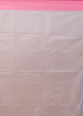 Blue Kora Silk Saree With Blouse Piece