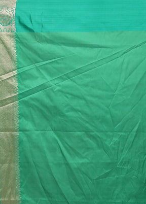 Green Tissue Silk Saree With Blouse Piece